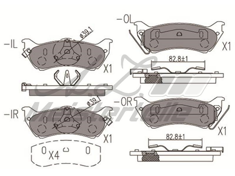 A.Z. Meisterteile AZMT-44-022-1748 Brake Pad Set, disc brake AZMT440221748