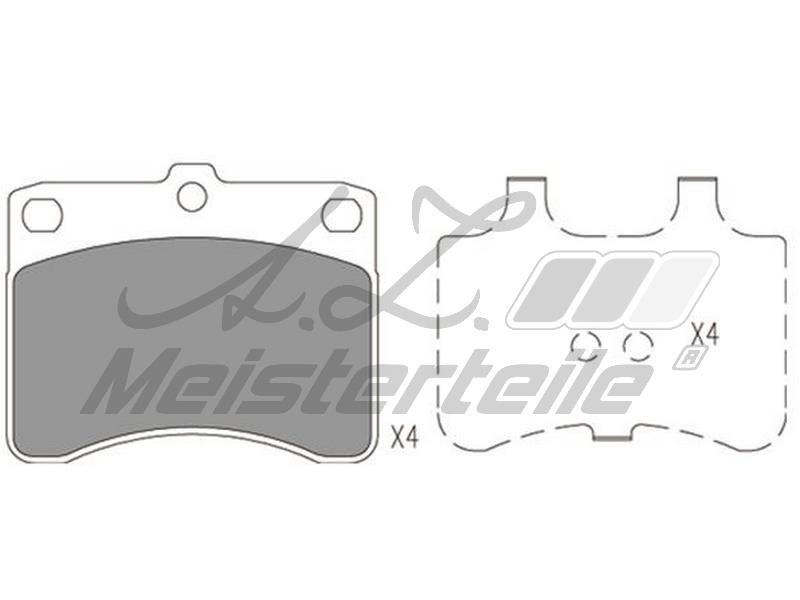 A.Z. Meisterteile AZMT-44-022-1727 Brake Pad Set, disc brake AZMT440221727
