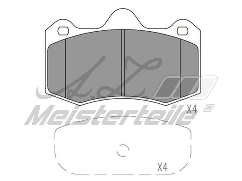 A.Z. Meisterteile AZMT-44-022-1882 Brake Pad Set, disc brake AZMT440221882
