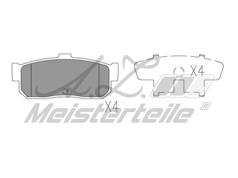 A.Z. Meisterteile AZMT-44-022-1593 Brake Pad Set, disc brake AZMT440221593