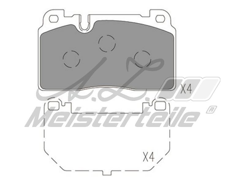 A.Z. Meisterteile AZMT-44-022-1633 Brake Pad Set, disc brake AZMT440221633