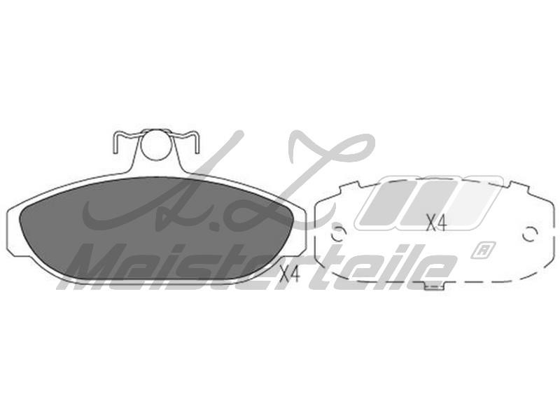 A.Z. Meisterteile AZMT-44-022-1831 Brake Pad Set, disc brake AZMT440221831