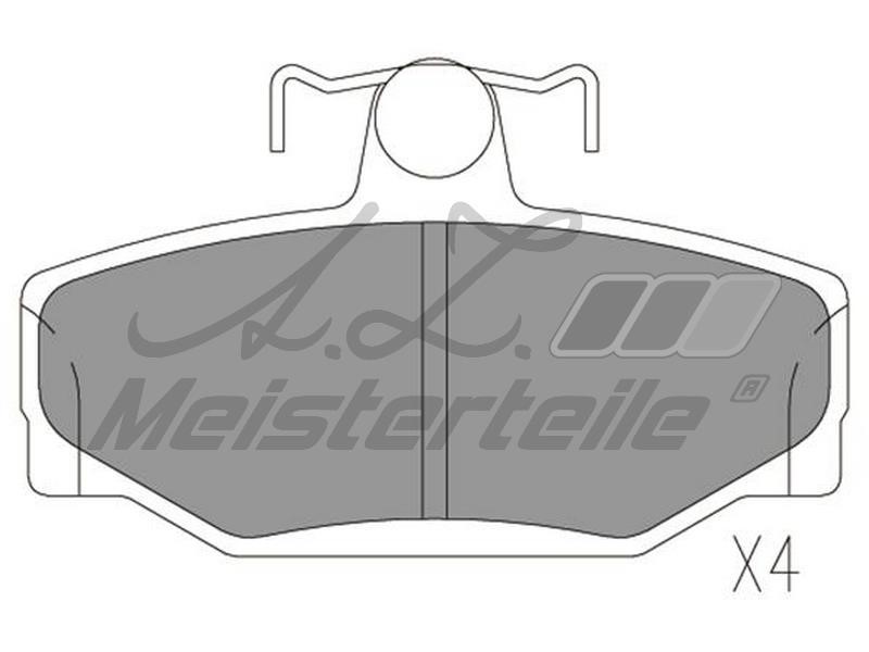 A.Z. Meisterteile AZMT-44-022-1755 Brake Pad Set, disc brake AZMT440221755