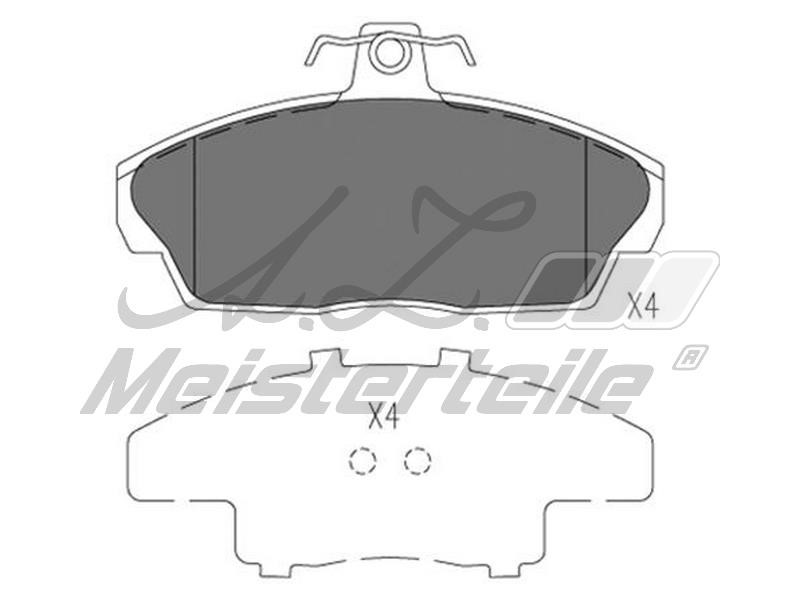 A.Z. Meisterteile AZMT-44-022-2159 Brake Pad Set, disc brake AZMT440222159