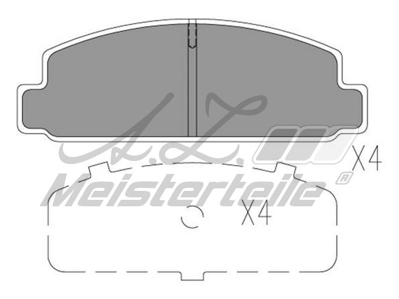 A.Z. Meisterteile AZMT-44-022-2203 Brake Pad Set, disc brake AZMT440222203