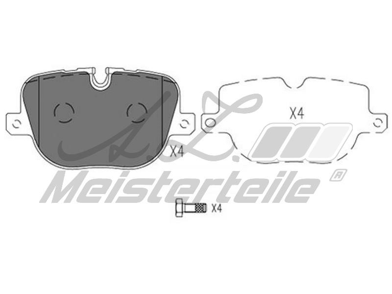 A.Z. Meisterteile AZMT-44-022-1786 Brake Pad Set, disc brake AZMT440221786