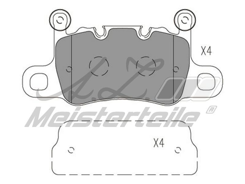 A.Z. Meisterteile AZMT-44-022-2078 Brake Pad Set, disc brake AZMT440222078