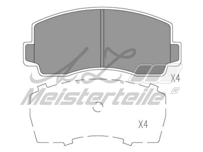 A.Z. Meisterteile AZMT-44-022-2210 Brake Pad Set, disc brake AZMT440222210