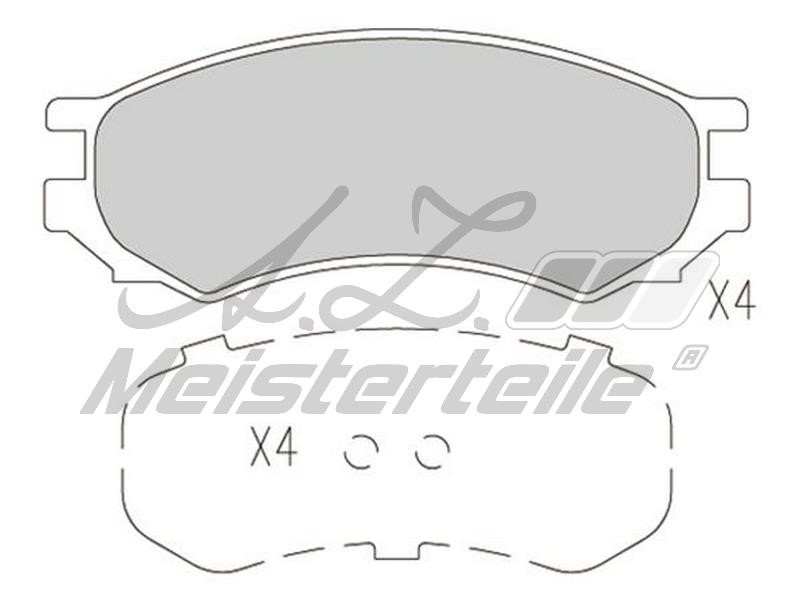 A.Z. Meisterteile AZMT-44-022-2112 Brake Pad Set, disc brake AZMT440222112