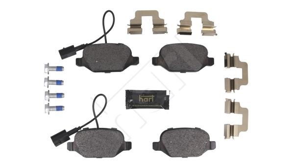 Hart 261 752 Brake Pad Set, disc brake 261752
