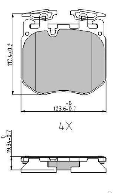 Brake pad Rolls-Royce Cullinan: DB511358 Danblock Brake pad set