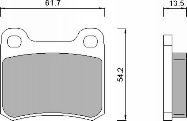 DB510008 Danblock Brake pad set