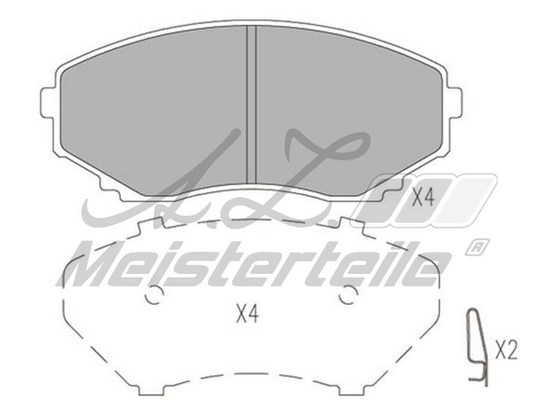A.Z. Meisterteile AZMT-44-022-1548 Brake Pad Set, disc brake AZMT440221548
