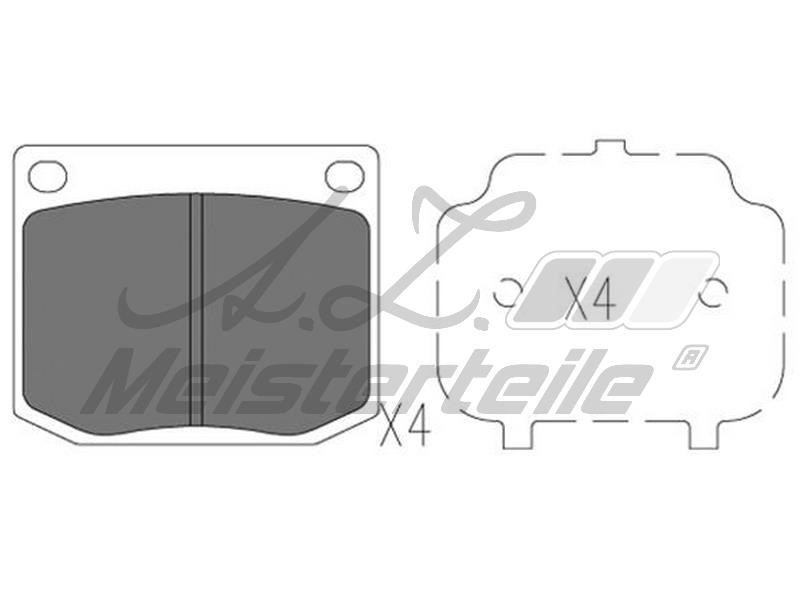 A.Z. Meisterteile AZMT-44-022-1846 Brake Pad Set, disc brake AZMT440221846