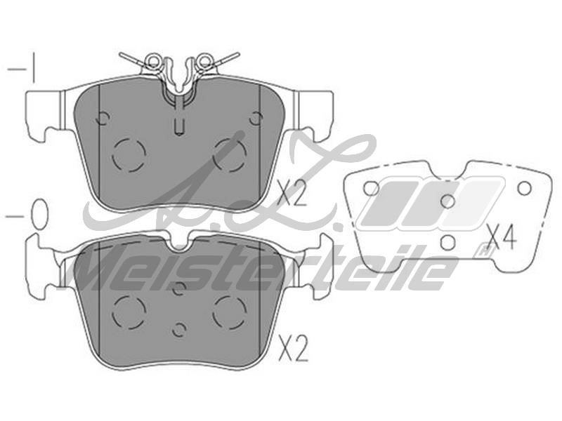A.Z. Meisterteile AZMT-44-022-1716 Brake Pad Set, disc brake AZMT440221716