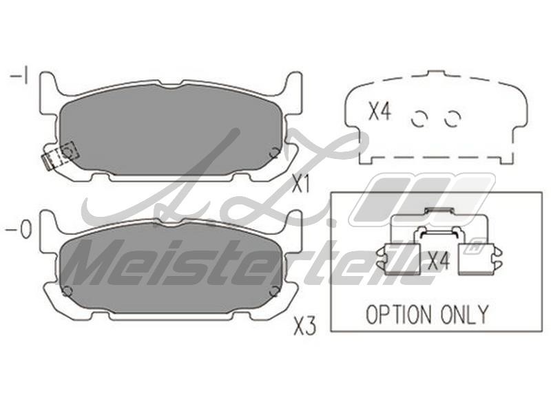 A.Z. Meisterteile AZMT-44-022-1815 Brake Pad Set, disc brake AZMT440221815