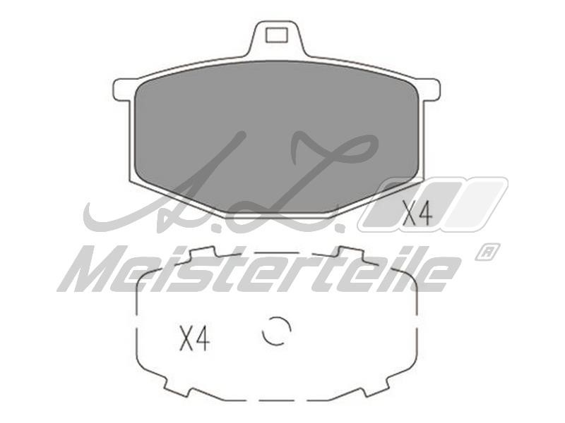 A.Z. Meisterteile AZMT-44-022-1835 Brake Pad Set, disc brake AZMT440221835
