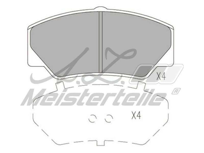 A.Z. Meisterteile AZMT-44-022-1625 Brake Pad Set, disc brake AZMT440221625