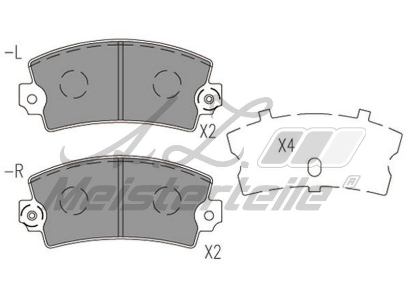 A.Z. Meisterteile AZMT-44-022-1857 Brake Pad Set, disc brake AZMT440221857