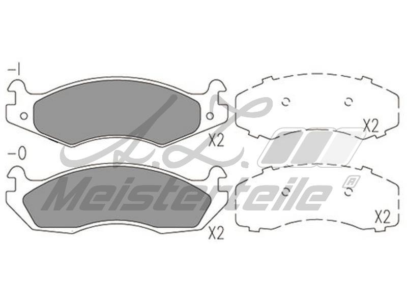 A.Z. Meisterteile AZMT-44-022-1816 Brake Pad Set, disc brake AZMT440221816