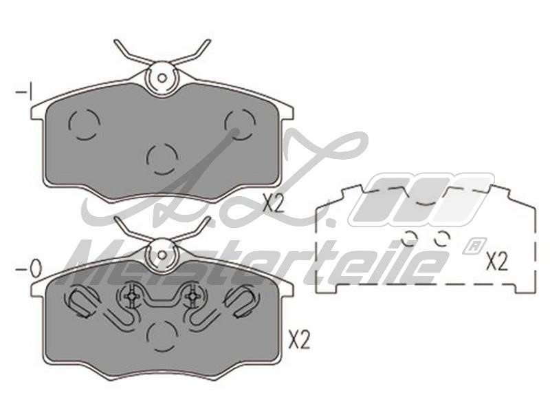 A.Z. Meisterteile AZMT-44-022-1852 Brake Pad Set, disc brake AZMT440221852