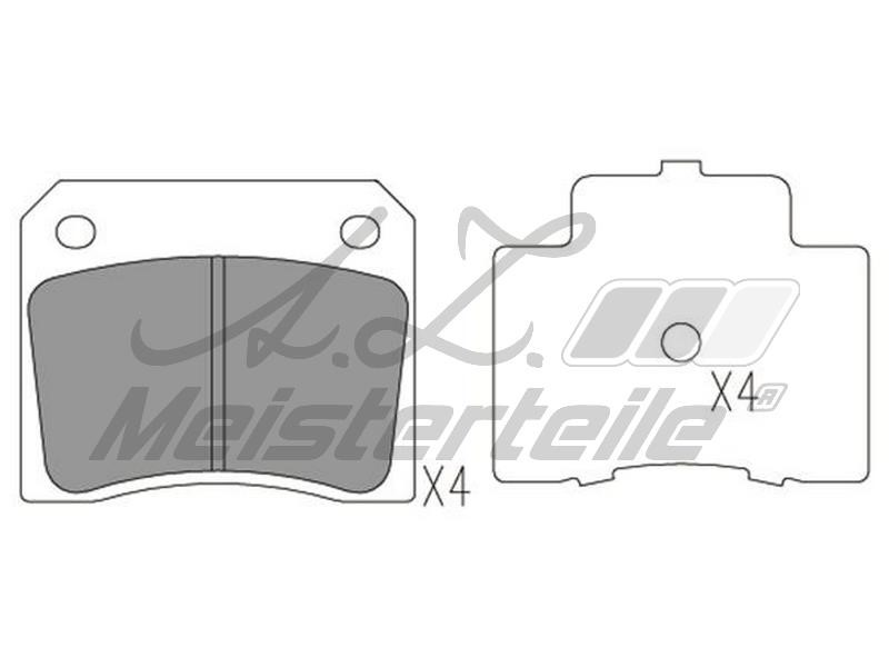 A.Z. Meisterteile AZMT-44-022-1844 Brake Pad Set, disc brake AZMT440221844