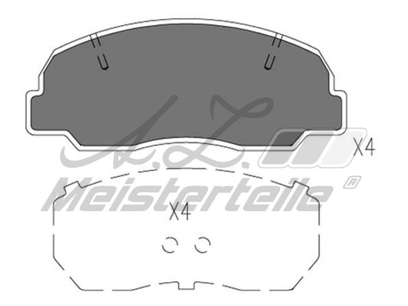 A.Z. Meisterteile AZMT-44-022-1579 Brake Pad Set, disc brake AZMT440221579