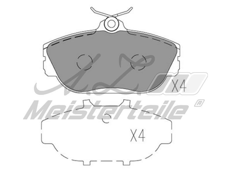 A.Z. Meisterteile AZMT-44-022-1888 Brake Pad Set, disc brake AZMT440221888