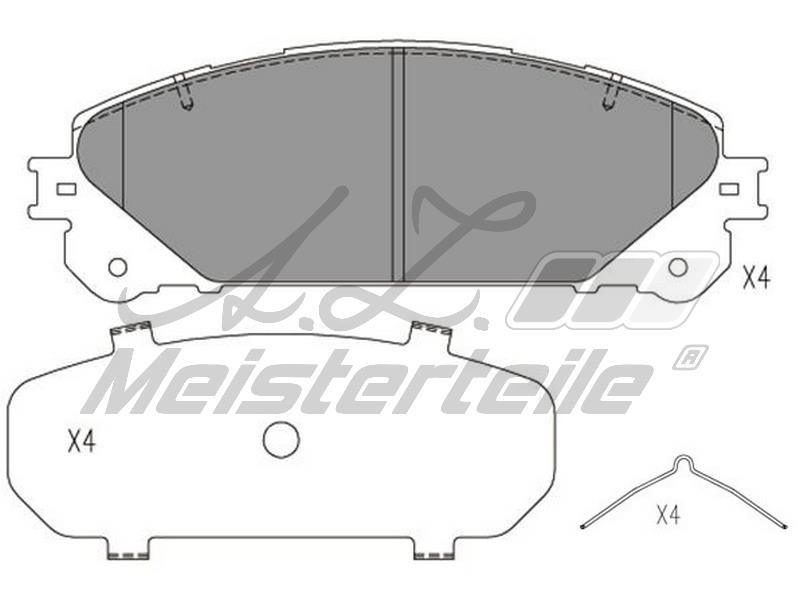 A.Z. Meisterteile AZMT-44-022-1713 Brake Pad Set, disc brake AZMT440221713