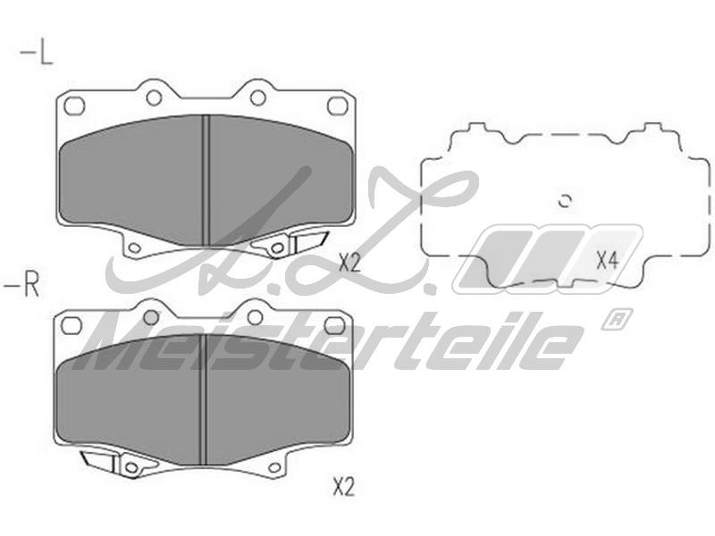 A.Z. Meisterteile AZMT-44-022-2139 Brake Pad Set, disc brake AZMT440222139