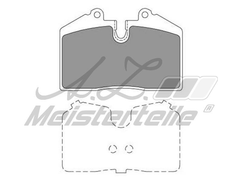 A.Z. Meisterteile AZMT-44-022-2321 Brake Pad Set, disc brake AZMT440222321