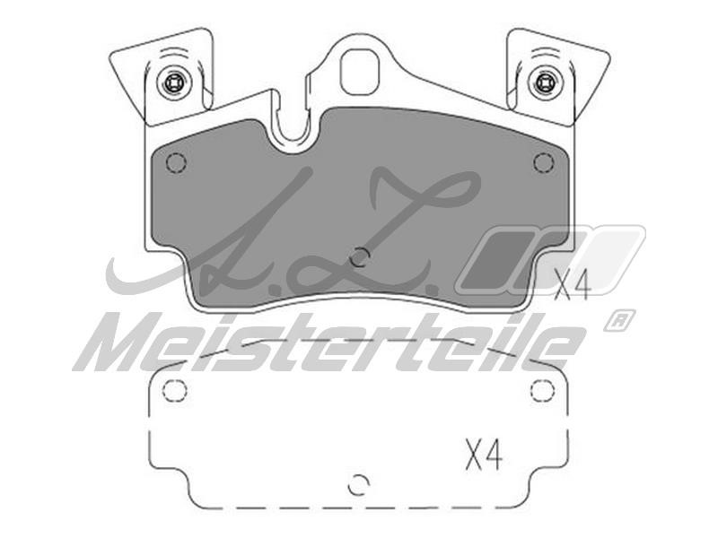 A.Z. Meisterteile AZMT-44-022-2189 Brake Pad Set, disc brake AZMT440222189