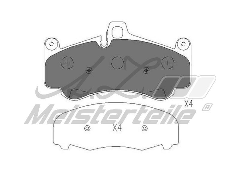 A.Z. Meisterteile AZMT-44-022-2046 Brake Pad Set, disc brake AZMT440222046