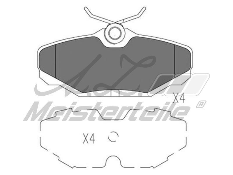 A.Z. Meisterteile AZMT-44-022-2469 Brake Pad Set, disc brake AZMT440222469