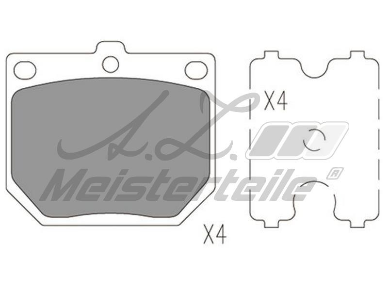 A.Z. Meisterteile AZMT-44-022-2576 Brake Pad Set, disc brake AZMT440222576