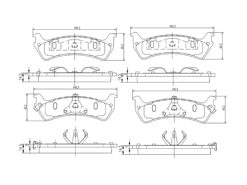 A.Z. Meisterteile AZMT-44-022-1037 Brake Pad Set, disc brake AZMT440221037