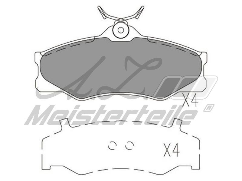 A.Z. Meisterteile AZMT-44-022-1600 Brake Pad Set, disc brake AZMT440221600