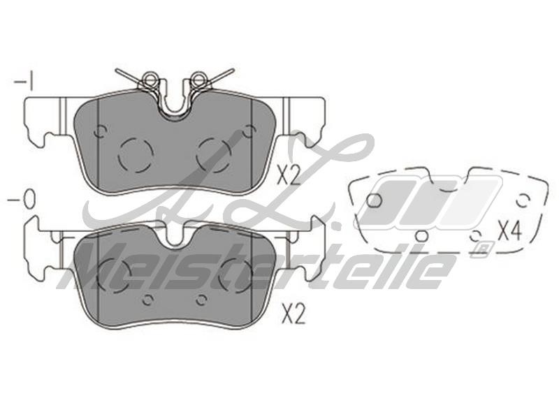 A.Z. Meisterteile AZMT-44-022-1907 Brake Pad Set, disc brake AZMT440221907