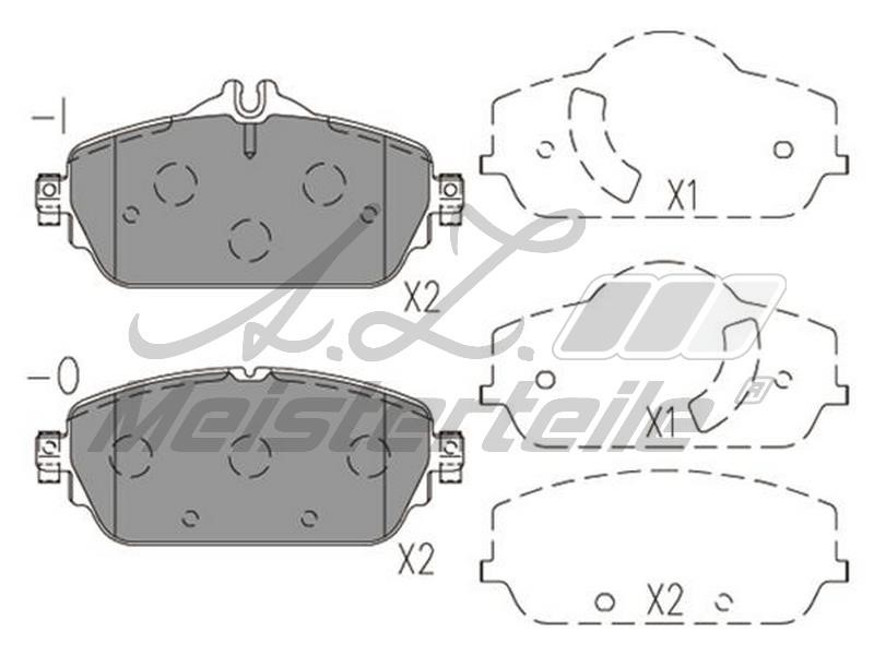 A.Z. Meisterteile AZMT-44-022-1741 Brake Pad Set, disc brake AZMT440221741