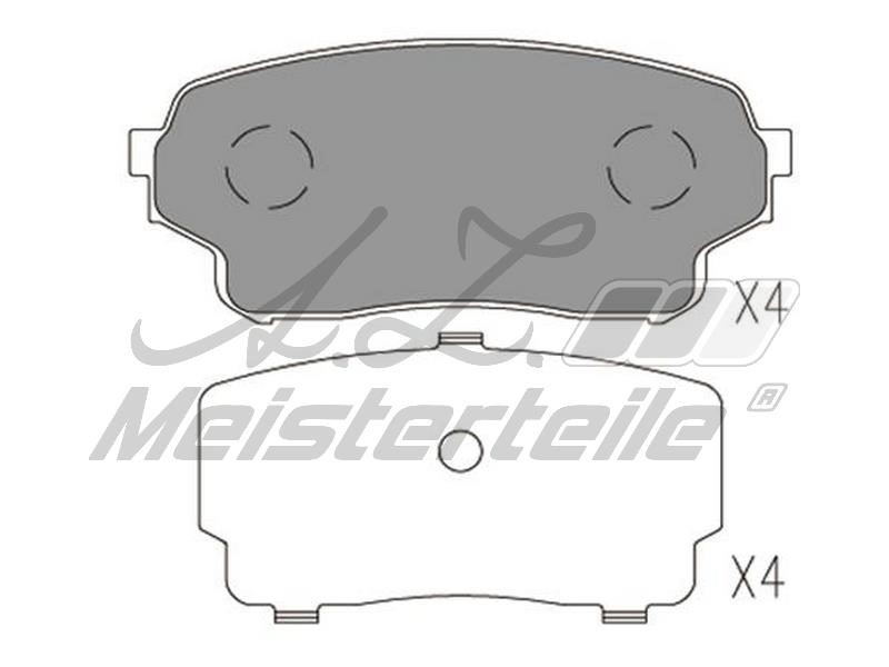 A.Z. Meisterteile AZMT-44-022-1707 Brake Pad Set, disc brake AZMT440221707