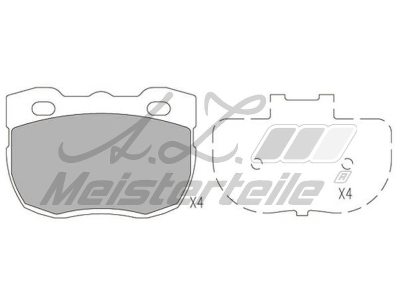 A.Z. Meisterteile AZMT-44-022-1681 Brake Pad Set, disc brake AZMT440221681