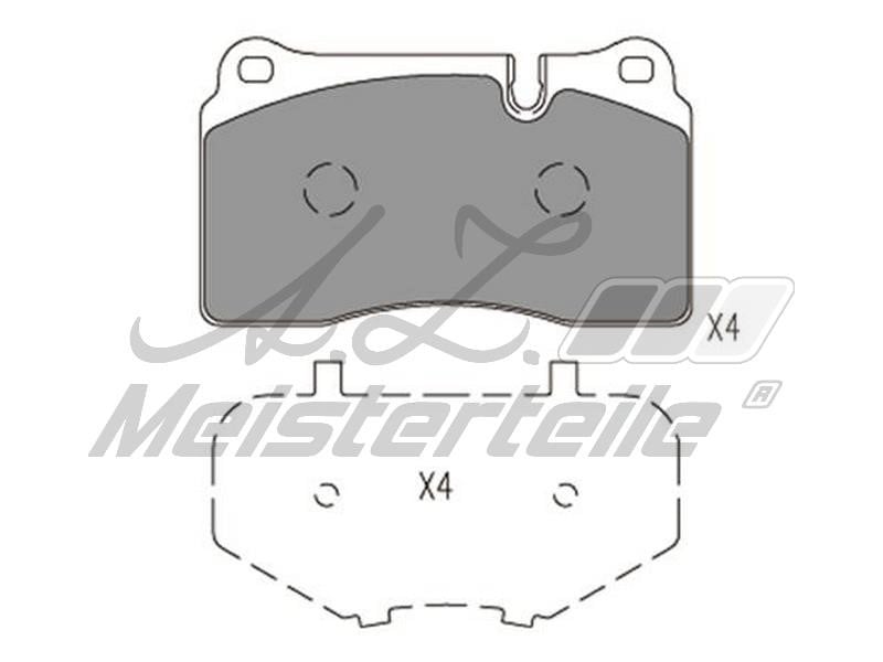 A.Z. Meisterteile AZMT-44-022-1640 Brake Pad Set, disc brake AZMT440221640
