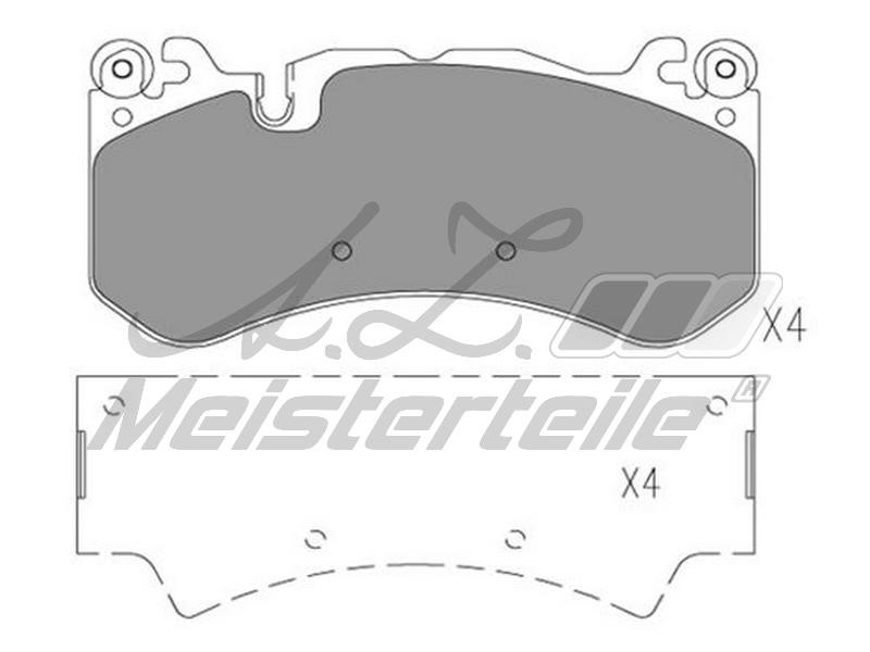 A.Z. Meisterteile AZMT-44-022-1783 Brake Pad Set, disc brake AZMT440221783