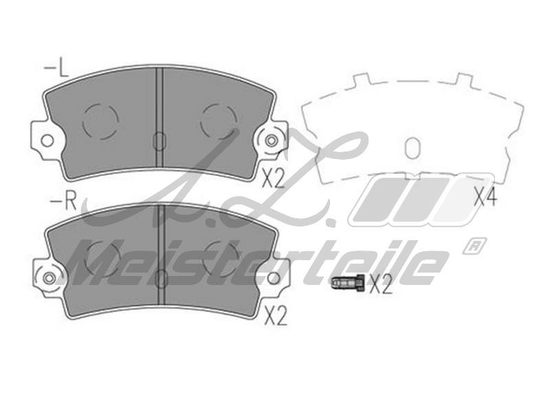 A.Z. Meisterteile AZMT-44-022-2171 Brake Pad Set, disc brake AZMT440222171