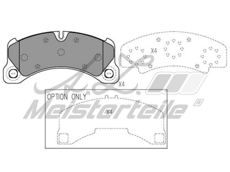 A.Z. Meisterteile AZMT-44-022-2059 Brake Pad Set, disc brake AZMT440222059
