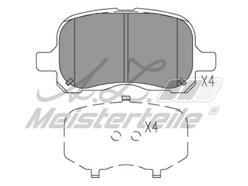 A.Z. Meisterteile AZMT-44-022-2276 Brake Pad Set, disc brake AZMT440222276