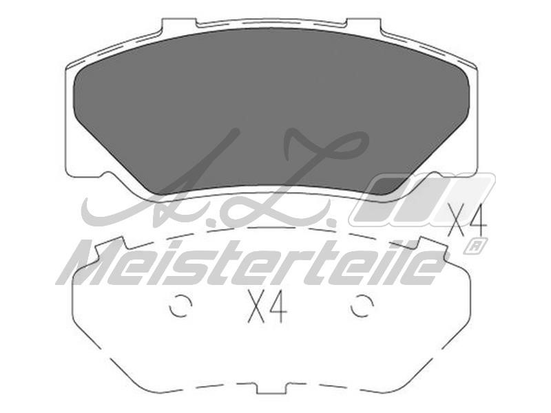 A.Z. Meisterteile AZMT-44-022-2285 Brake Pad Set, disc brake AZMT440222285