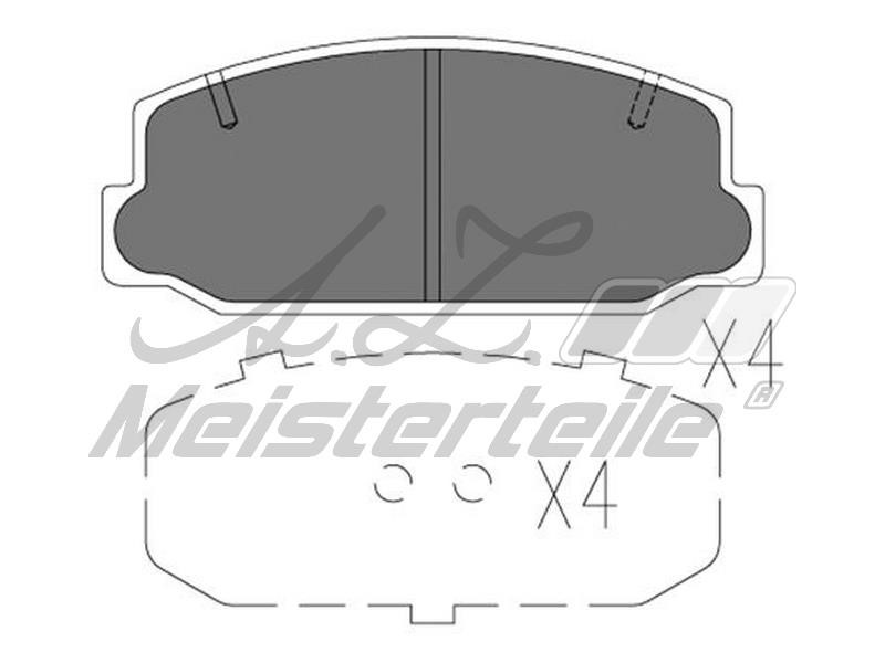 A.Z. Meisterteile AZMT-44-022-2209 Brake Pad Set, disc brake AZMT440222209
