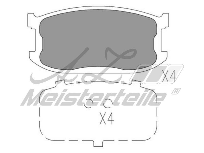 A.Z. Meisterteile AZMT-44-022-2243 Brake Pad Set, disc brake AZMT440222243