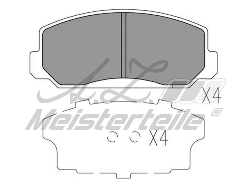 A.Z. Meisterteile AZMT-44-022-2200 Brake Pad Set, disc brake AZMT440222200